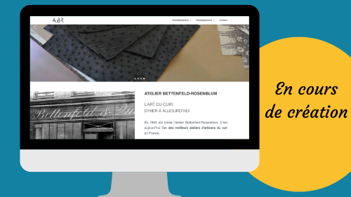 Création du site web de l'atelier Bettenfeld-Rosenblum par Foxie Com'