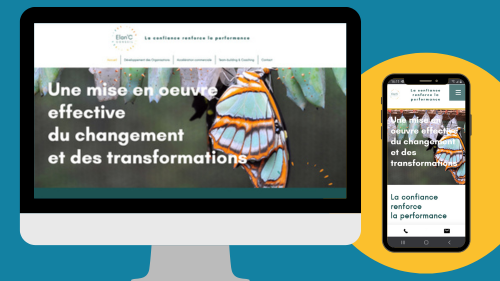 Création du site web d'Elan C' par Foxie Com'