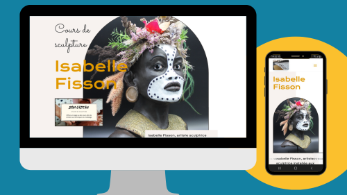 Création du site web d'Isabelle Fisson par Foxie Com'