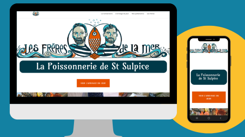 Création du site web de la Poissonnerie de Saint Sulpice par Foxie Com'