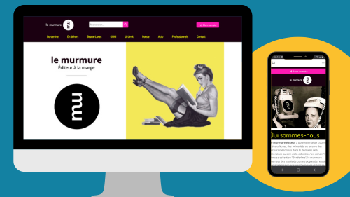Création du site web Le Murmure Editions par Foxie Com'