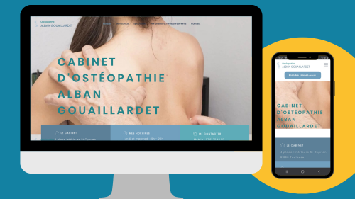 Création du site web d'Alban Gouaillardet ostéopathe par Foxie Com'