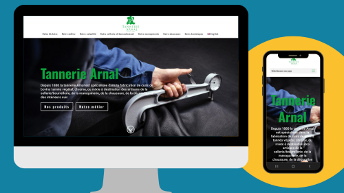 Création du site web de la Tannerie Arnal par Foxie Com'
